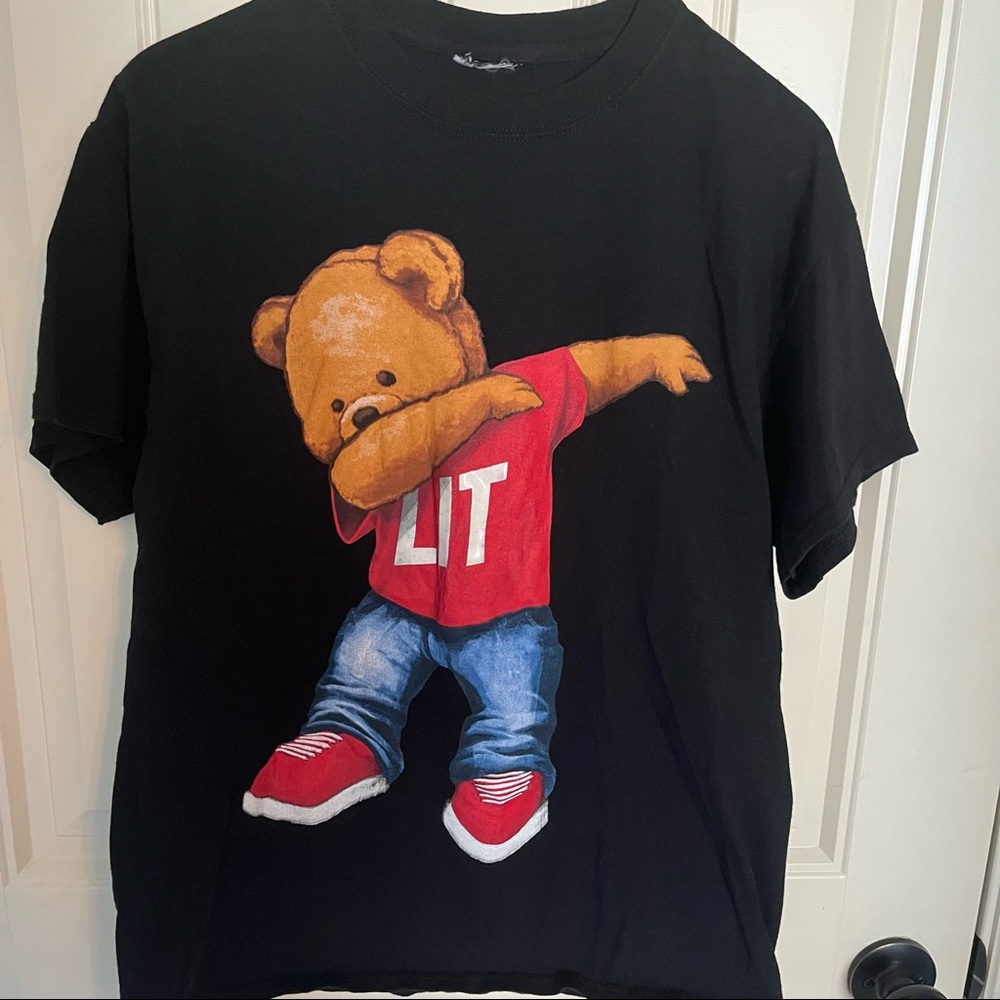 Hard Ten Lit Bear Dabbing Graphic Tee